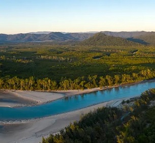 Cooper Creek in the Daintree rainforest. The world heritage-listed national park is being handed back to the Eastern Kuku Yalanji people, who will manage it in partnership with the Queensland government. Photograph: Kerry Trapnell/Queensland Conservation Council