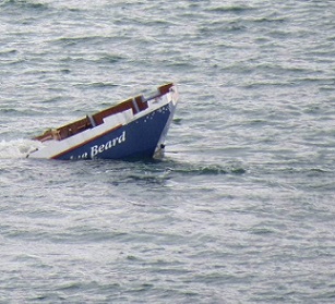 AUCKLAND COUNCIL/SUPPLIED John Peter Lanssen and Cain Subritzky have been found guilty of intentionally scuttling a boat in a marine reserve. Credit - Auckland City Council