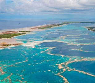 Millennium atoll one of the Southern Line Islands. Kiribati. Credit - CC 2.0.