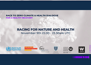 WHO Webinar - Race for nature and health