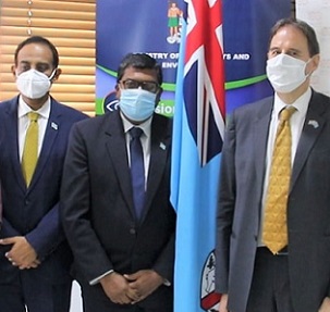 Seawall worth $38,000 to benefit Namatakula Village. Credit - Fijian Government