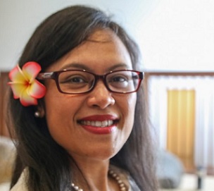 Ngedikes Olai Uludong, Palau's Ambassador on Climate Change to the European Union, among other international roles