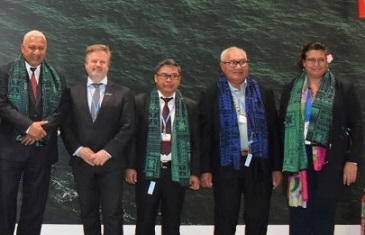 pacific participants at the UNFCCC COP. source - https://www.fijione.tv/
