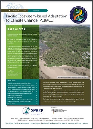 PEBACC newsletter, June 2017. Credit - SPREP