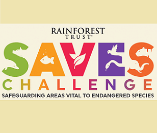 Rainforest Trust SAVES challenge logo. Credit - https://www.rainforesttrust.org/