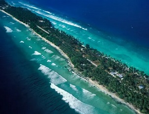 Majuro Island, the capital of the Marshall Islands. Photograph: VW Pics/Universal Images Group via Getty Images
