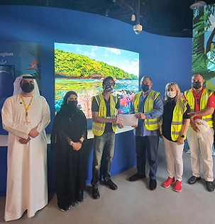 HE Hon. 'Akau'ola, Mr Samer Mahmassani and the Tonga Expo team. Tonga Pavilion, Dubai Expo 2020, 16 September 2020. Credit - https://matangitonga.to/ 
