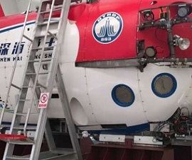 The submersible "Deep Sea Warrior", used by Ruoyu Sun's team. Credit: Ruoyu Sun and IDSSE-CAS