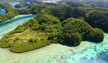 Ncherchelngael Island, Palau. photo - belau guardians at change.com website