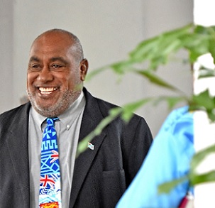 Minister for Fisheries Semi Koroilavesau during a parliament sitting break. Credit - https://www.fijitimes.com/ 