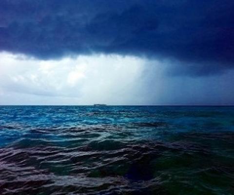 Raincloud, Funafuti Conservation Area, Tuvalu. Credit - V. Jungblut