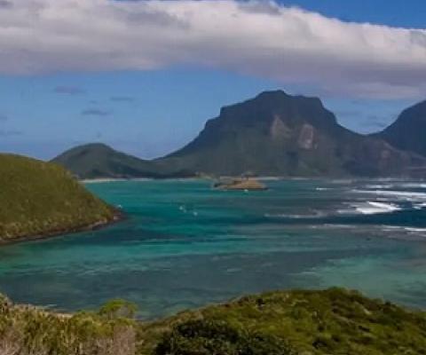 A view of Mount Lidgbird and Mount Gower on Lord Howe Island. Image: Fanny Schertzer (Fair Use)