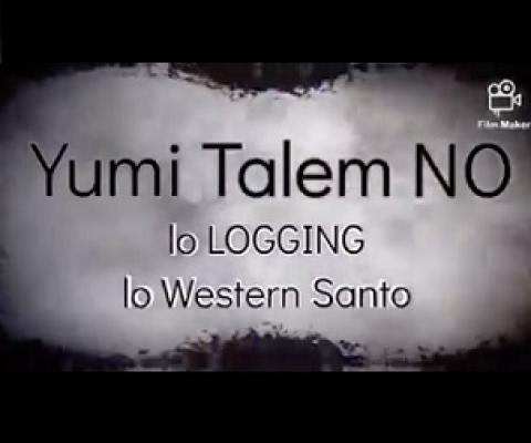 West Santo says NO to logging and road proposal. Credit - Anita Roberts, www.dailypost.vu