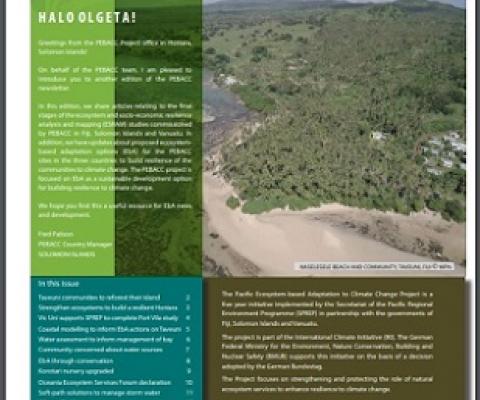 PEBACC newsletter, June 2017. Credit - SPREP