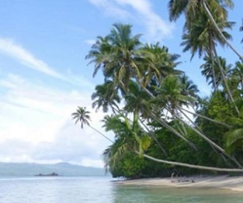 Qamea Island, off which are the two proposed development sites. The area is renowned for its world-class diving. Photo: Gary Stein 