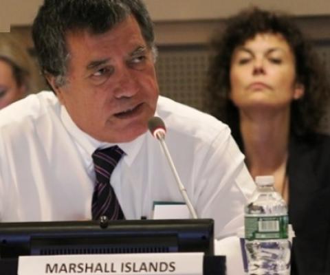 RMI representative, UN Oceans Conference, New York. Credit - Samisoni Pareti