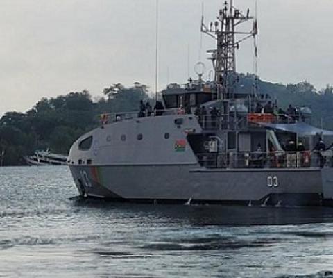 RVS Takuare has undertaken its first ever exercise following its arrival to Vanuatu. Photo: VPF|FB  By Anita Roberts
