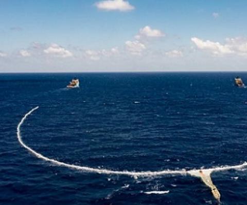 The Ocean Cleanup Project has deployed a new system that uses active propulsionThe Ocean Cleanup Project
