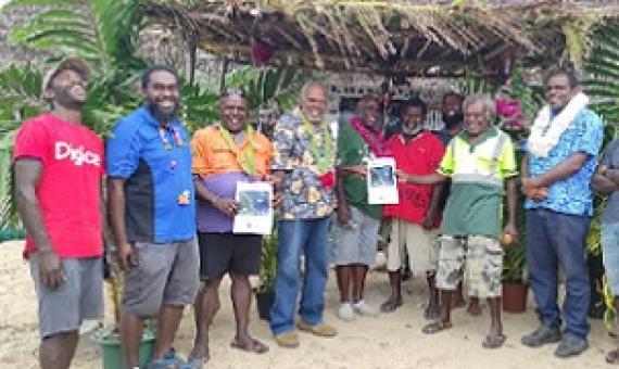 VFD Deputy Director and the Takara CBFM Committee. Credit - https://dailypost.vu/