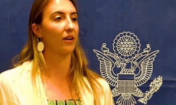  Conservation International representative and U.S Fulbright student Carrie Wentzel. Credit - Lean Reece, https://www.fijivillage.com/