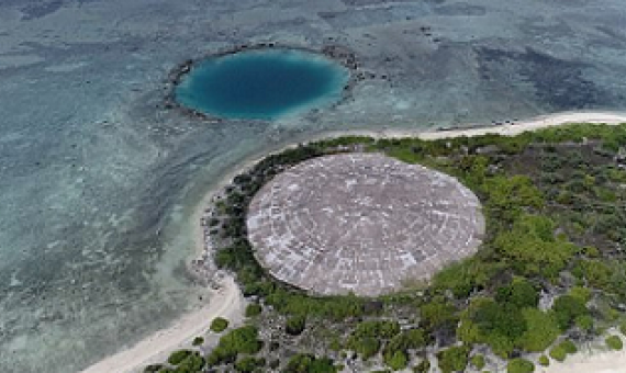 radioactive dome on Enewetak Atoll, Marahall Islands. Credit - Pen News/Brian Cowden
