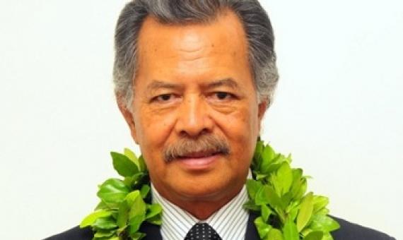 Henry Puna. Hon. Prime Minister of the Cook Islands. Photo - SPREP
