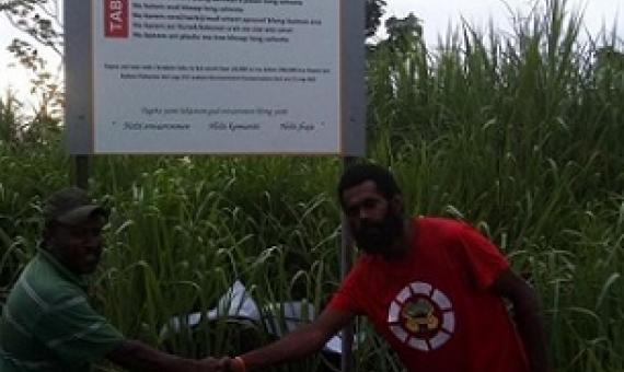 Erection of billboards. Source - https://dailypost.vu/