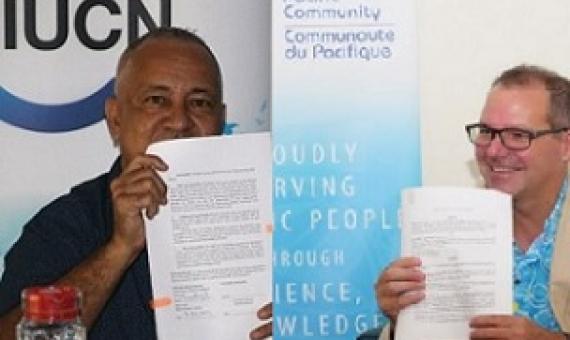 New agreement between IUCN ORO and SPC. Credit - SPC