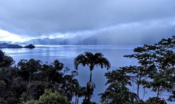 View over Lake Kutubu in Papua New Guinea. Credit: Professor Simon Haberle