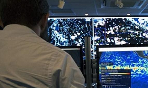 Using satellites, remote sensors, and artificial intelligence, analysts monitor fishing activities around the world. Credit - Michael DeChant