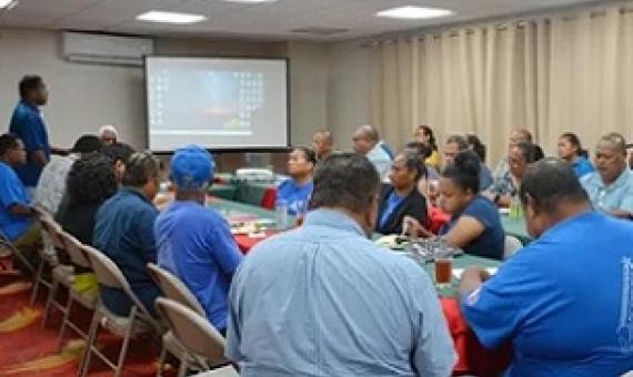 PICRC Research team presents findings to Melekeok State government. Credit - https://islandtimes.org/