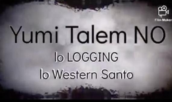 The Santo Sunset Environment Network and people of West Santo are against the logging and road proposal by Vanuatu Forestry Ltd, a Chinese-funded company. Credit - www.dailypost.vu