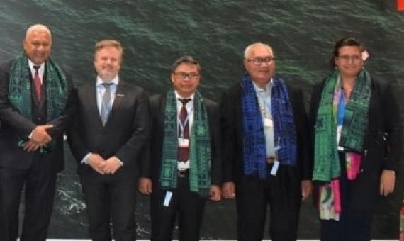 pacific participants at the UNFCCC COP. source - https://www.fijione.tv/