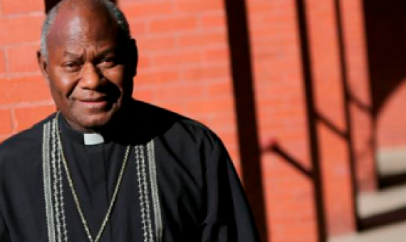 Cardinal John Ribat of Papua New Guinea. credit - CNS photo/Bob Roller 