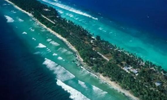 Majuro Island, the capital of the Marshall Islands. Photograph: VW Pics/Universal Images Group via Getty Images