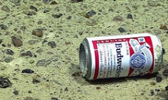 Ceramics, rubber, plastic, glass and metal have all been seen thousands of metres deep, in parts of the ocean which a many miles from the nearest humans.